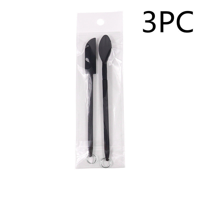Cosmetic Silicone Spatula Mini Retractable Extended