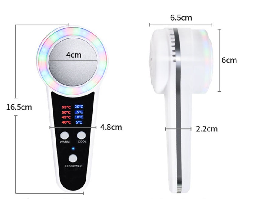 Color light hot and cold beauty instrument