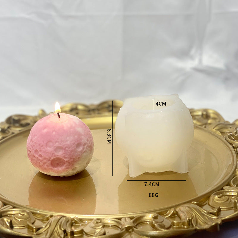 Earth Moon Candle Mould DIY Handmade