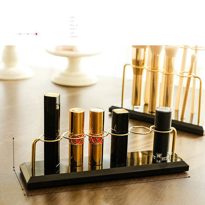 Desktop cosmetic brush holder