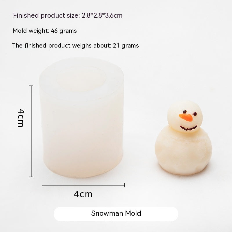 Homemade Christmas Candle Silicone Mold