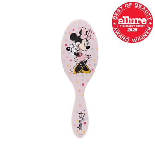 Wet Brush Original Detangling Hair Brush, Minnie (Hello Disney) - Ultra-Soft IntelliFlex Bristles - Detangler Brush Glide Through Tangles With Ease For All - For Women, Men, Wet & Dry Hair