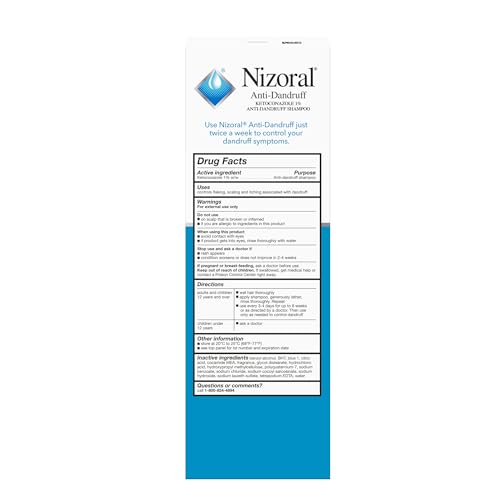 Nizoral Anti-Dandruff Shampoo with 1% Ketoconazole, Fresh Scent, 14 Fl Oz (Pack of 2)