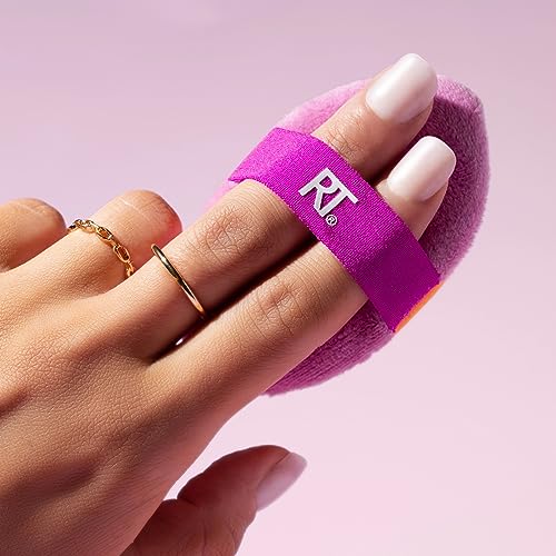 Real Techniques Miracle Complexion Sponge + Miracle 2-In-1 Powder Puff, Makeup Blending Sponge & Dual-Sided Powder Puff, For Liquids, Creams, & Powders, Vegan & Latex-Free, 2 Count