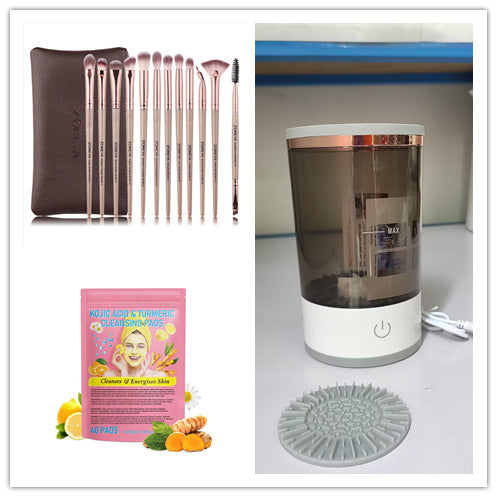 Women Eye Shadow Brush Cleaning Tool Portable Electric Makeup Brush Cleaner Machine With USB Charging Automatic Cosmetic Brush