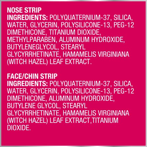 Bioré Nose+Face Blackhead Remover Strips, Deep Cleansing Strips for Nose, Chin, or Forehead, Instant Blackhead Removal and Pore Unclogging, Oil-free, Non-Comedogenic Use, Value Size 24 Count