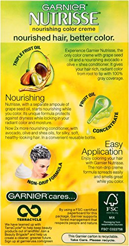 Garnier Nutrisse Nourishing Hair Color Creme, 80 Medium Natural Blonde (Butternut), 3 Count (Packaging May Vary)
