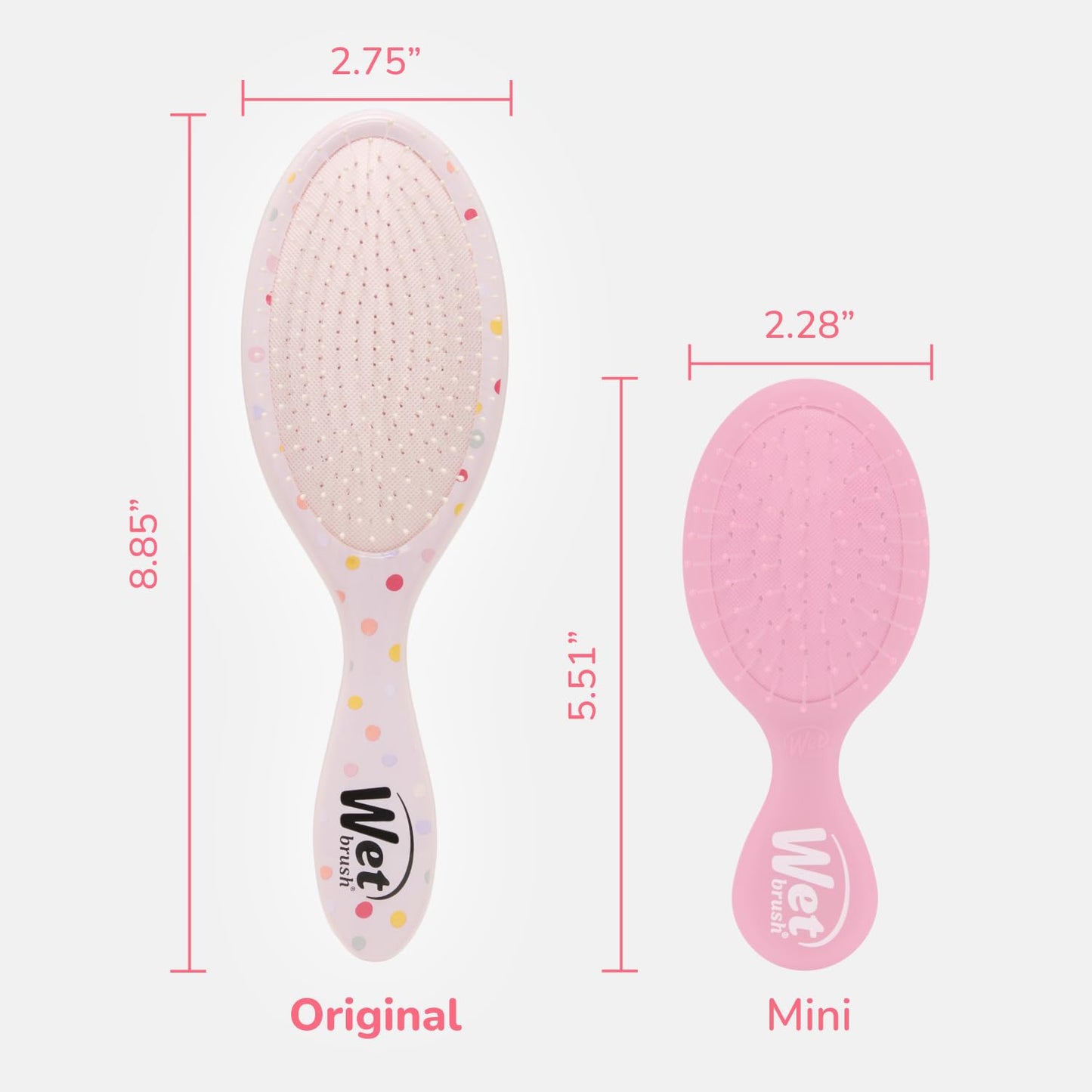 Wet Brush Original Detangling Hair Brush, Minnie (Hello Disney) - Ultra-Soft IntelliFlex Bristles - Detangler Brush Glide Through Tangles With Ease For All - For Women, Men, Wet & Dry Hair