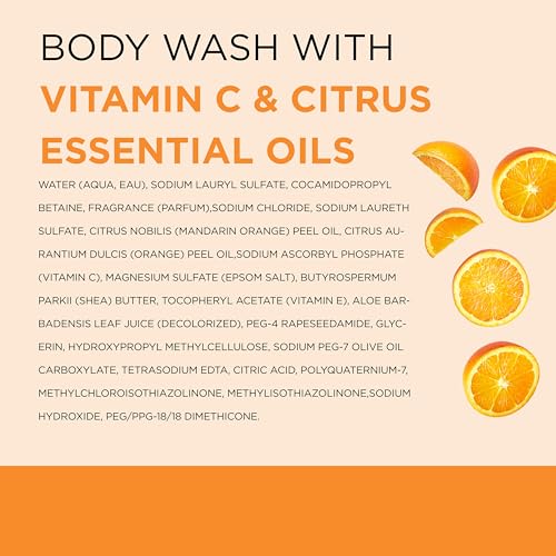 Dr Teal's Glow & Radiance with Vitamin C & Citrus Essential Oils Body Wash 24oz Pack of 2