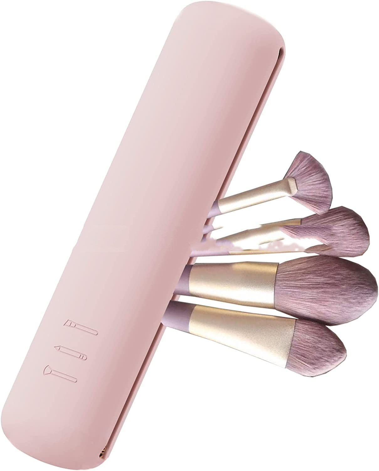 Multifunctional Silicone Cosmetic Eyebrow Pencil Bag