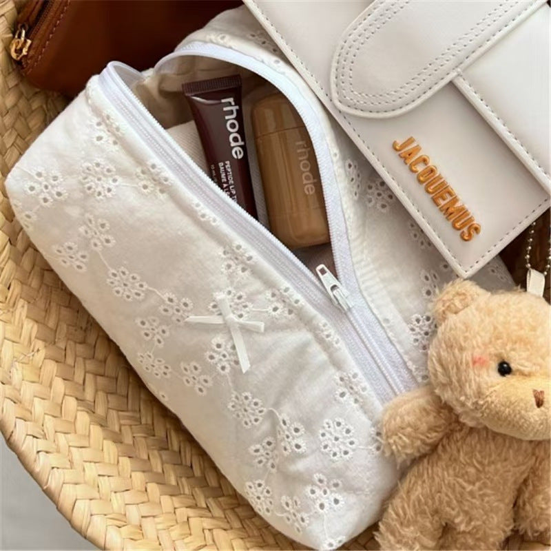 Lace Cosmetics Storage Bag Cotton Travel