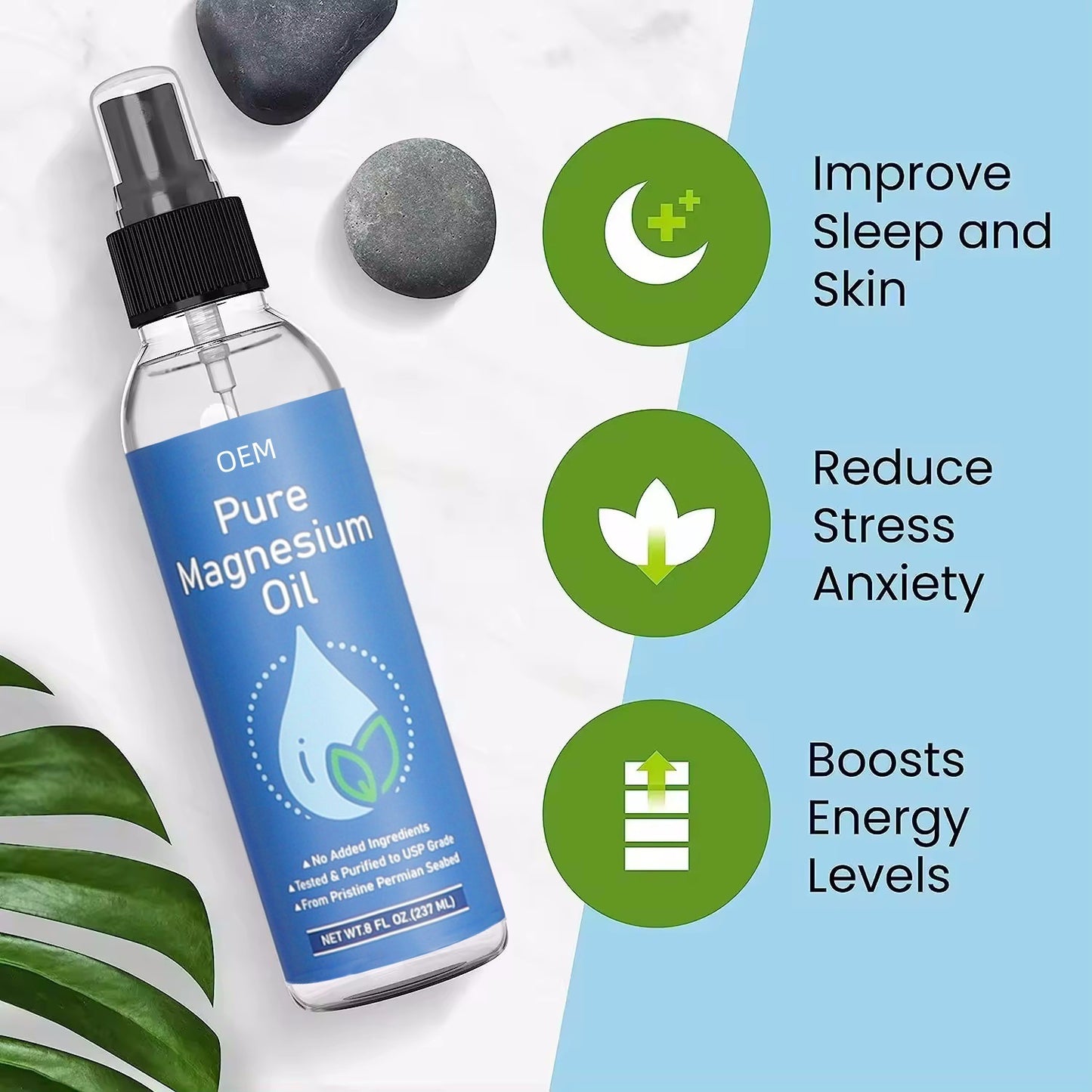 Magnesium Oil Spray Shoulder And Neck Pain Relieving Fatigue Body Care