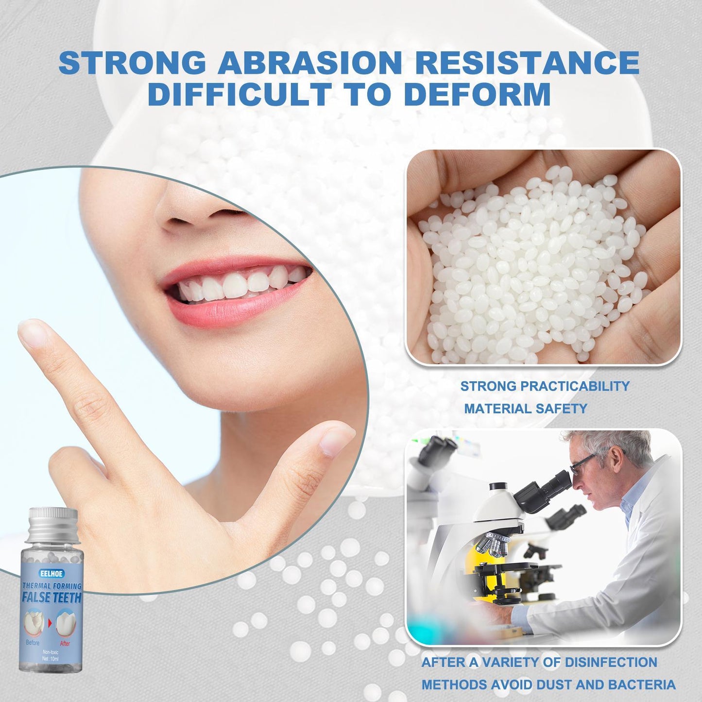 Easy-to-use Tooth Shaping Glue Video Beauty Denture Correction Temporary Filling