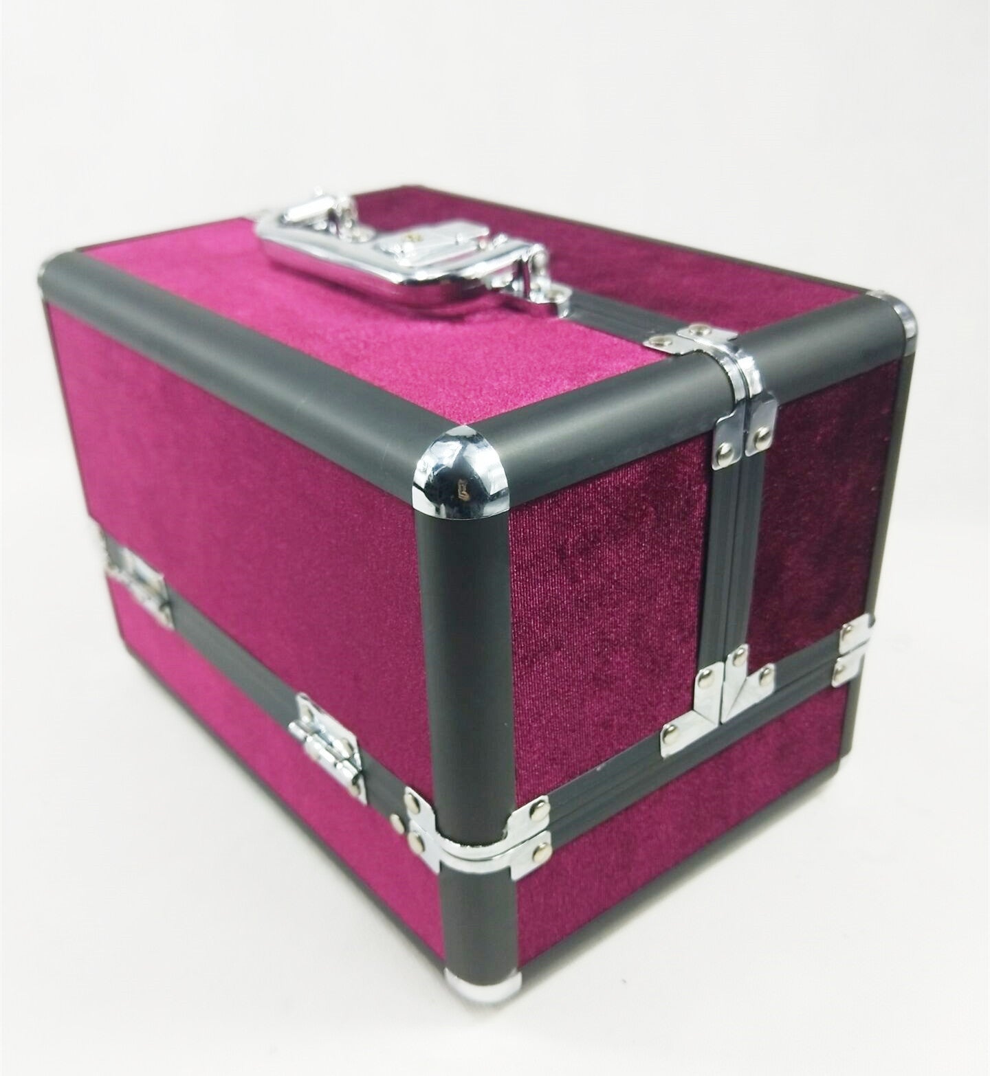 Double-opening Aluminum Alloy Cosmetic Case Makeup Kit