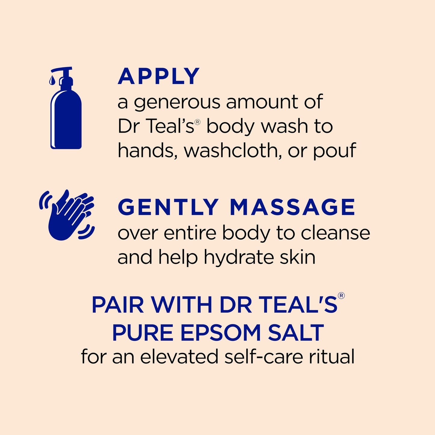 Dr Teal's Glow & Radiance with Vitamin C & Citrus Essential Oils Body Wash 24oz Pack of 2