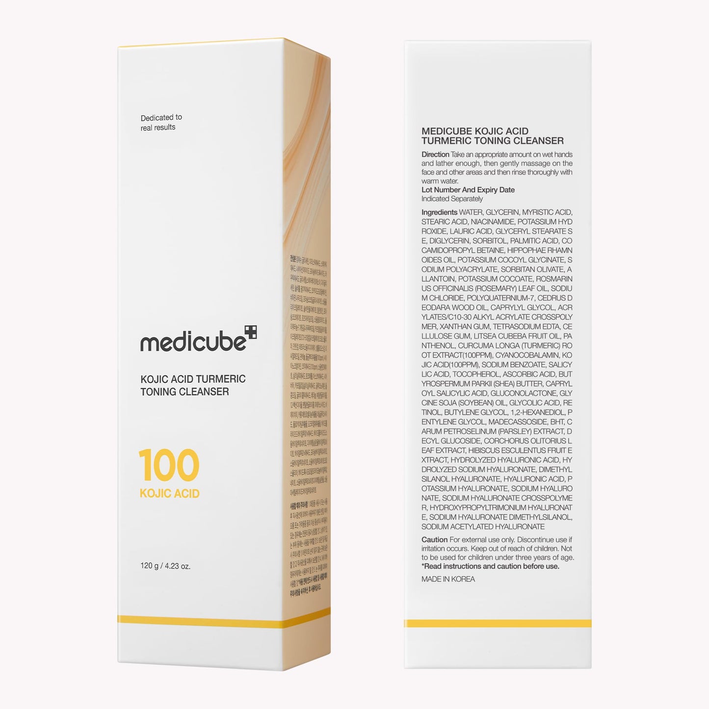 medicube Kojic Acid Turmeric Whip Cleanser | Daily Facial Cleanser for Brightening, Balancing Skin Tone & Texture | Fade Appearance of Uneven Patches & Ideal for Use After Spot Care | Korean Skincare