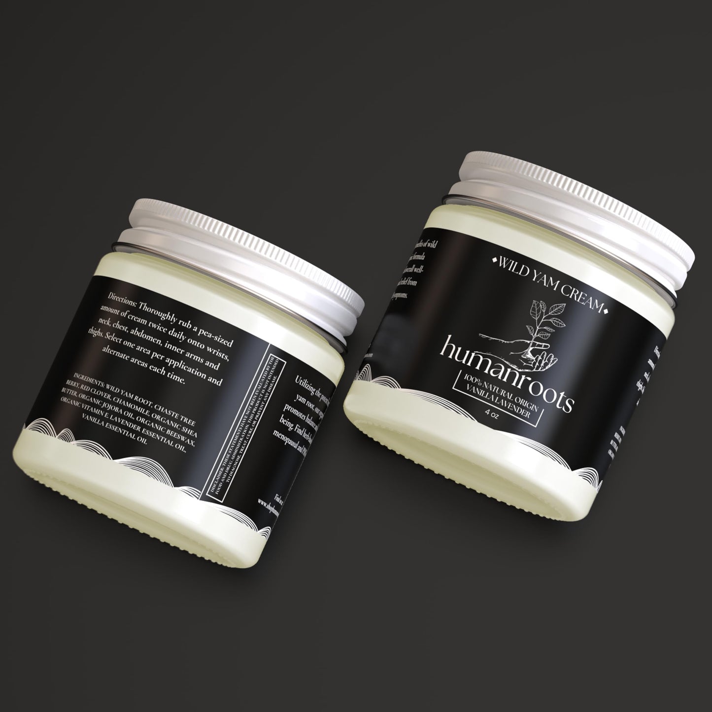 Wild Yam Cream - Menopause and PMS Support for Women, 4 oz (Vanilla Lavender), Organic Wild Yam Cream for Balance - Made With Chaste Tree Berry and Red Clover