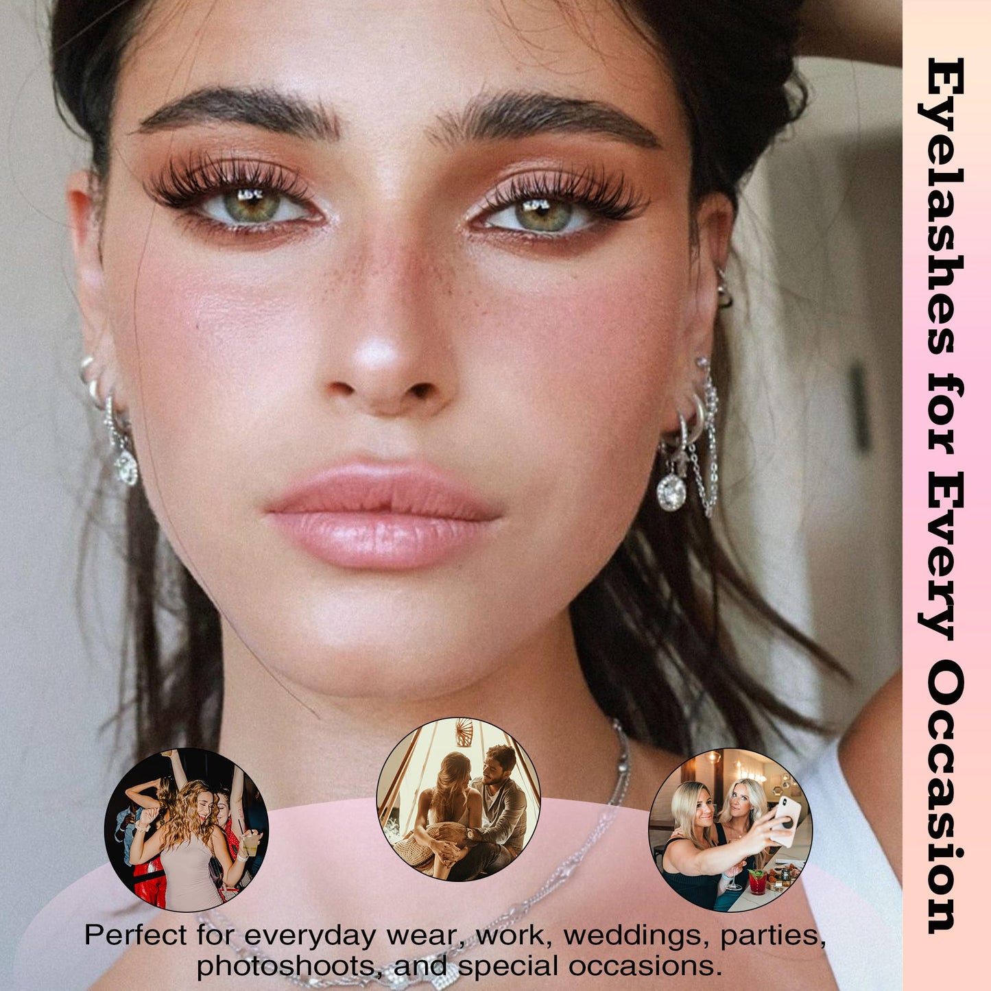 Natural Lash Extension Kit 8-16mm Lash Clusters Wispy Eyelash Clusters Sweatproof Lash Clusters C Cluster 144pcs with Bond and Seal Lash Glue and Eyelash Extension Tweezers DIY at Home