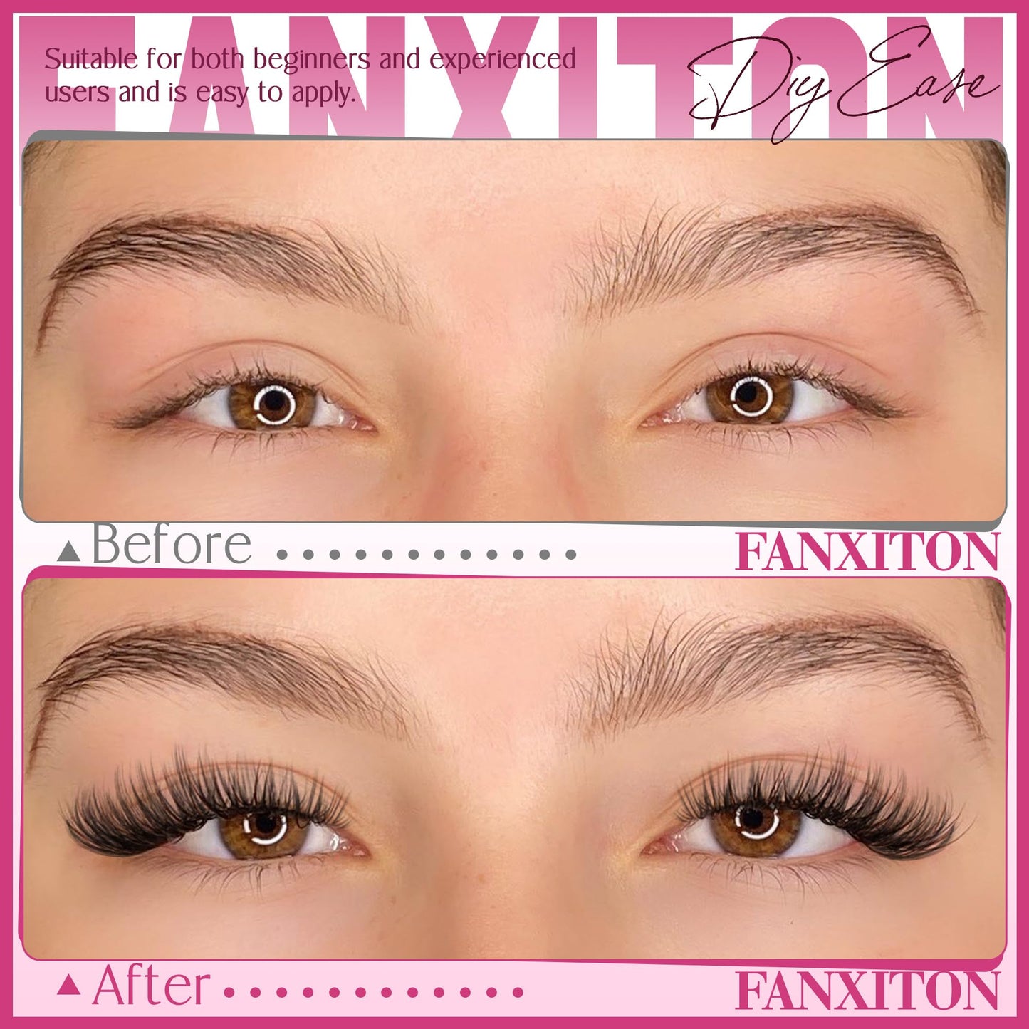 Cluster Lashes 240 pcs Wispy Lash Clusters D Natural Eyelashes Extensions 14-16mm Mix 30D+40D Individual Lashes Thin Band Lash Bond and Seal Tweezers for DIY Lash Extension Beginners
