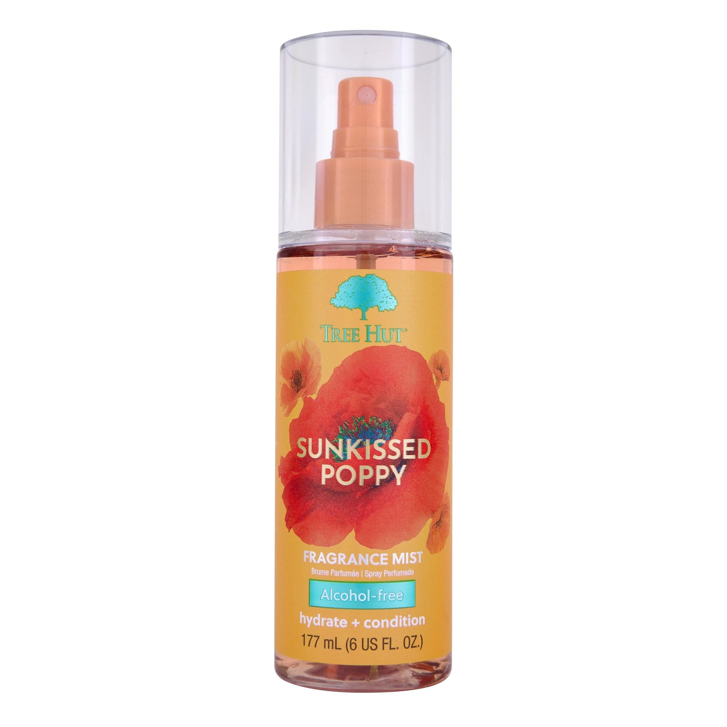 Tree Hut Sunkissed Poppy Fragrance Mist | Spritz On for a Refreshed Feel or Layer with Your Favorite Scents | Versatile Body Spray | 6 fl oz.