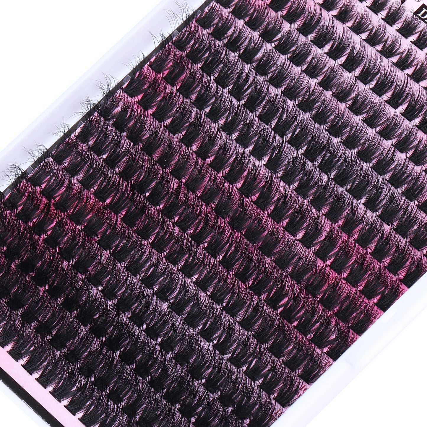 FANXITON DIY Lash Extension Kit Full Lash Clusters 288 pcs Thick Lash Clusters Kit D 10-18 mm Cluster Eyelash Extension Kit with Lash Bond and Seal Lash Tweezers Individual Lashes For Beginners