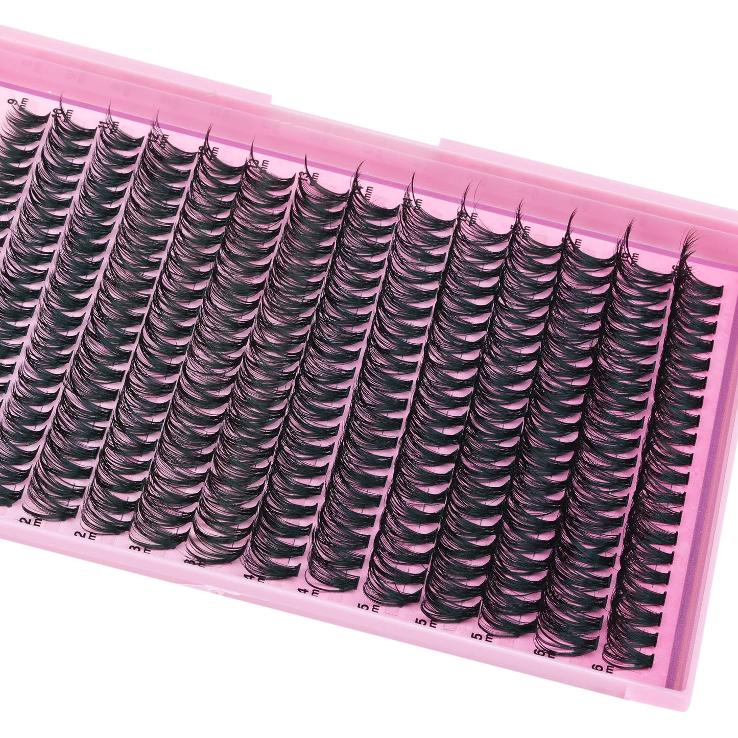 FANXITON DIY Lash Extension Kit 40D D Individual Lashes Lash Clusters Kit Cluster Lashes Lash Bond and Seal and Lash Tweezers for Lash Clusters Kit DIY at Home