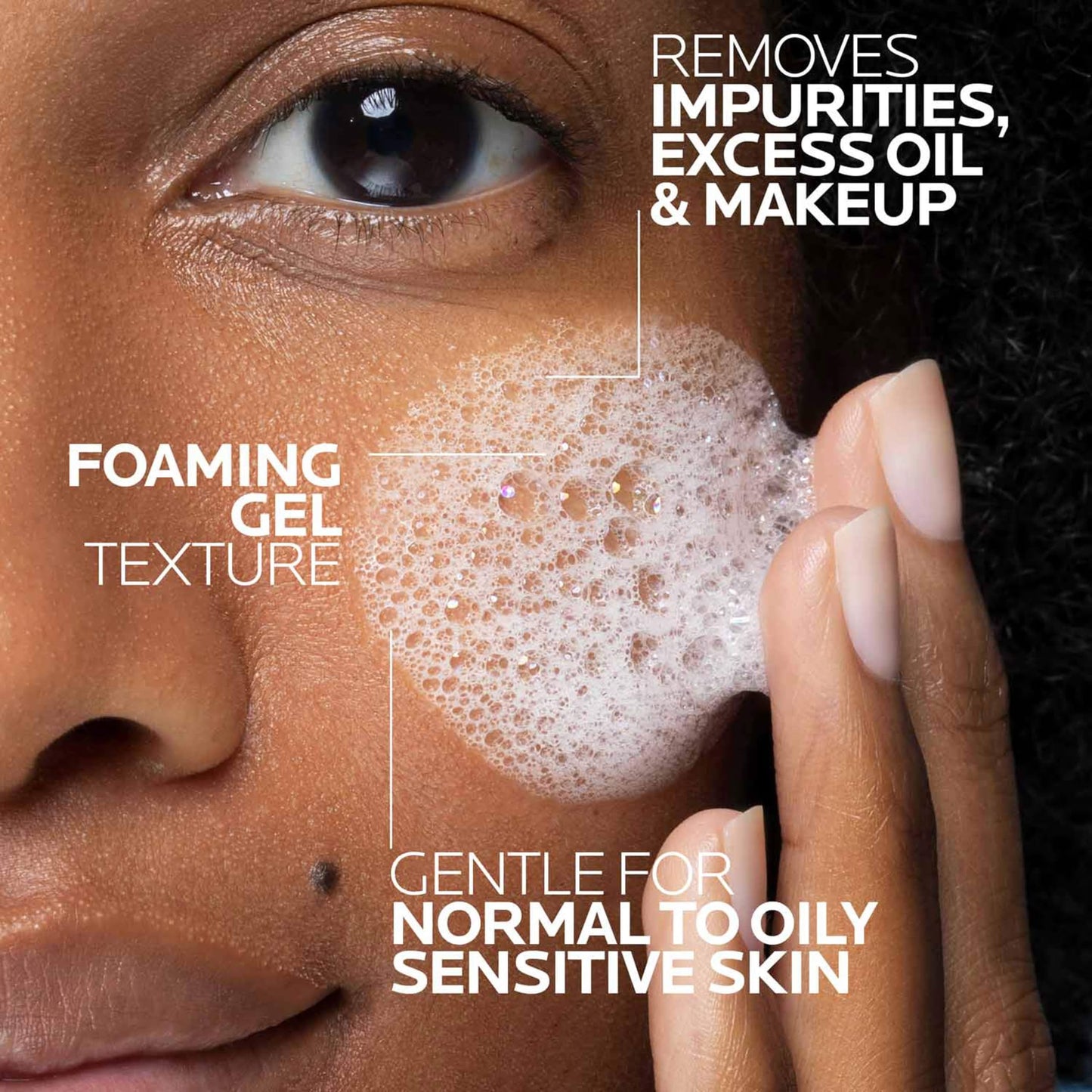 Bundle of La Roche-Posay Toleriane Purifying Foaming Facial Cleanser + Toleriane Double Repair Face Moisturizer