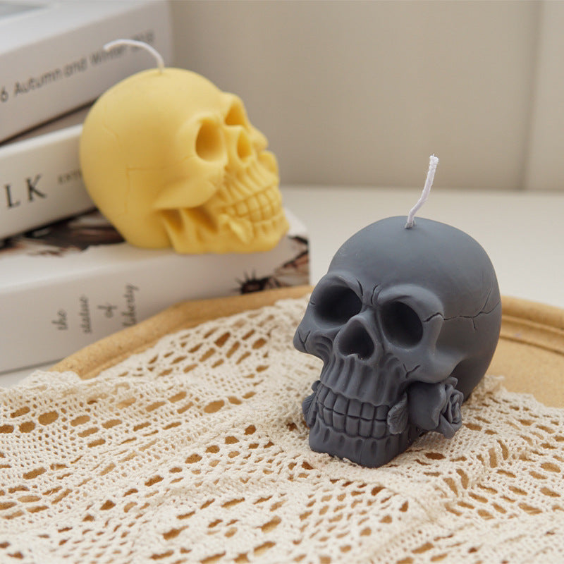 Halloween Skull Easter Candle Mould