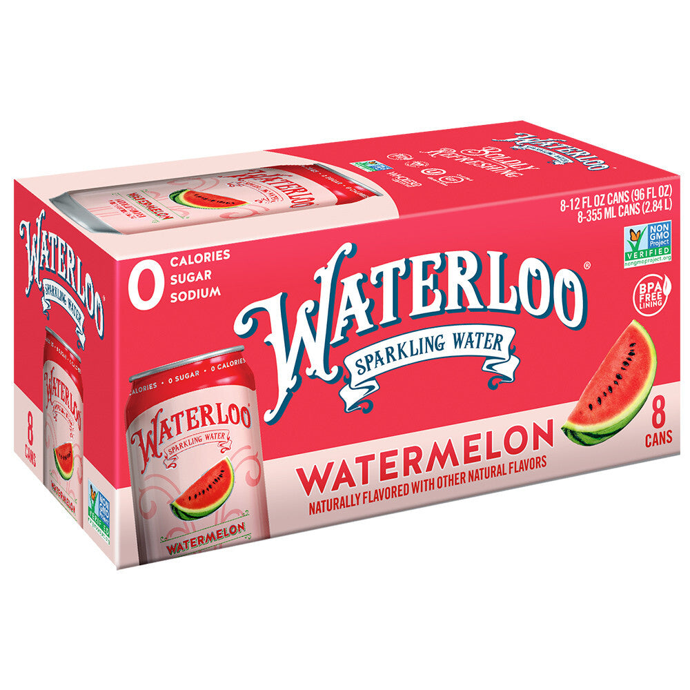 Wtrloo strwbry spk water ( 3 x 8 pk )