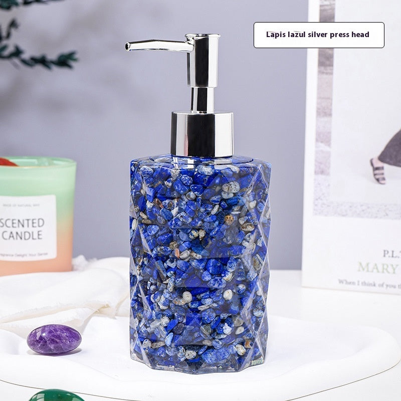 Natural Crystal Gravel Cosmetics Storage Bottle