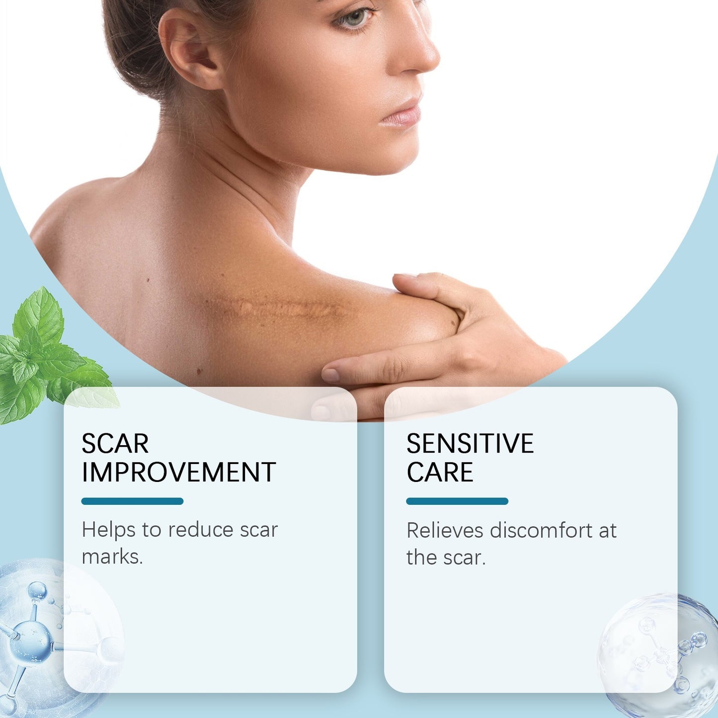 Silicone Care Patches Silicone Scar Sheets Daily Gentle Care Conforms To Body Skin Smooth, Breathable, Comfortable, Nourishing