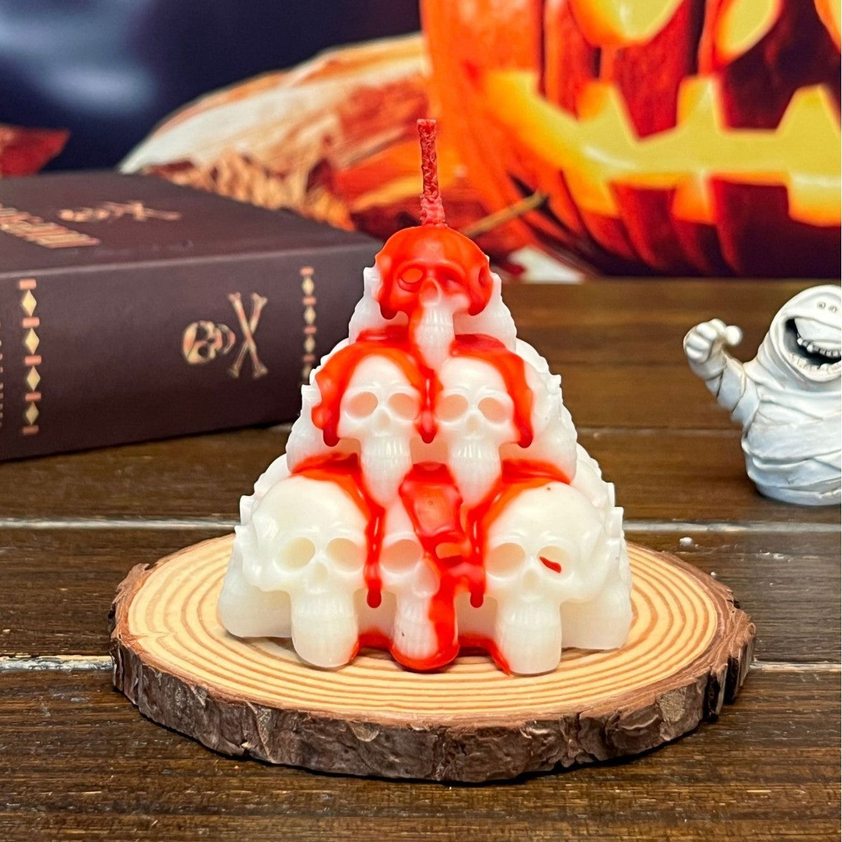 Halloween Candle Party Funny Skull