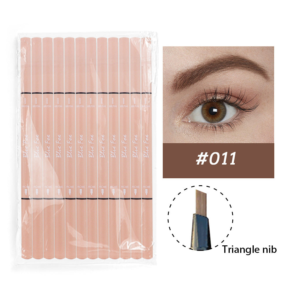 Ultra-fine Double-headed Eyeliner Eyebrow Pencil Rotatable