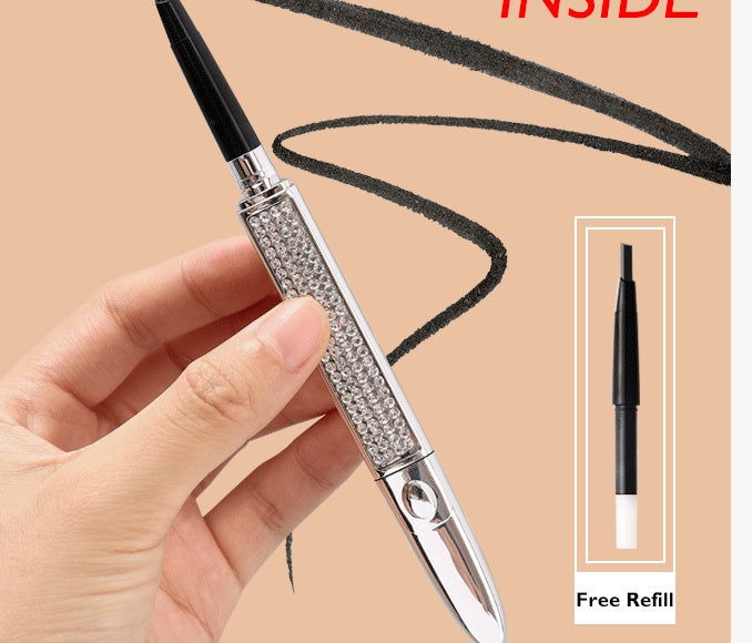 Sky Silver Tube Eyebrow Pencil Double Head Is Not Easy Dizzy Not Easy To Take Off