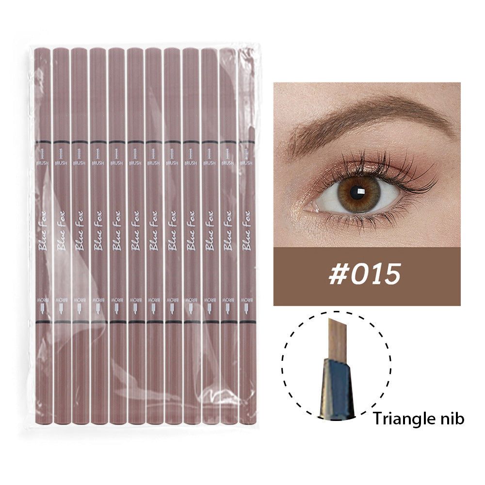 Ultra-fine Double-headed Eyeliner Eyebrow Pencil Rotatable