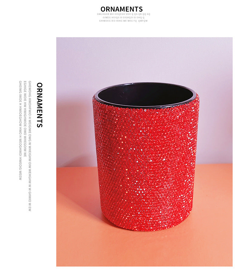 Clay Diamond Pen Holder Makeup Brush Eyebrow Pencil Storage Container