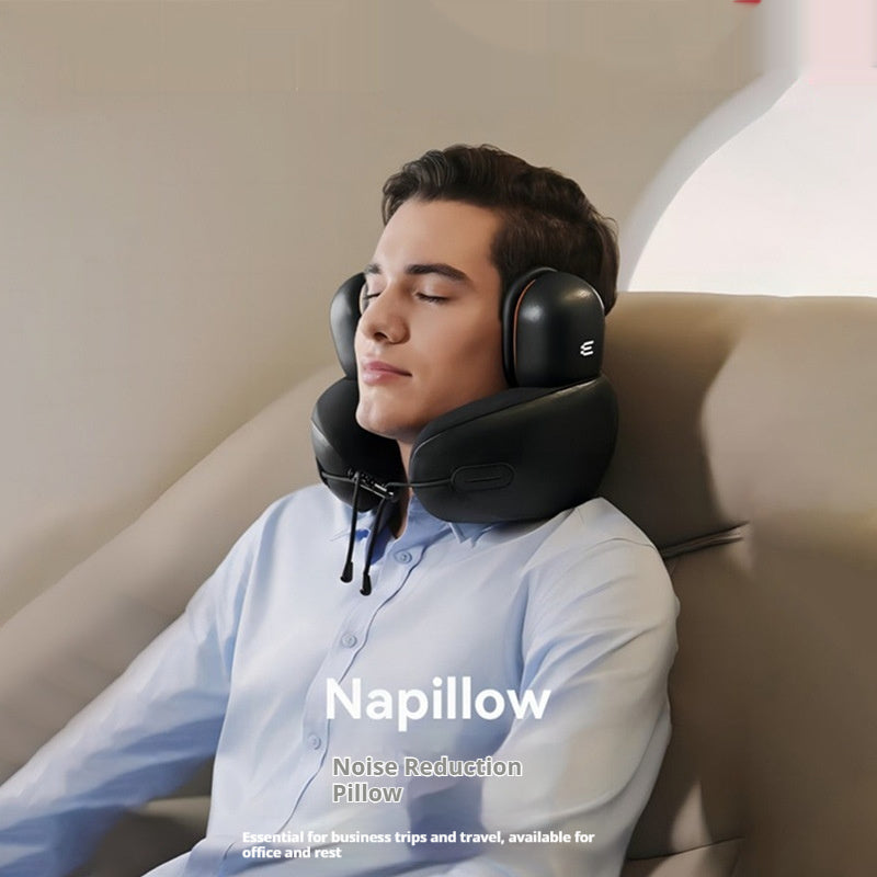 Travel Neck Pillow Travel Sleeping Artifact Sound Insulation Earmuffs Noise Reduction