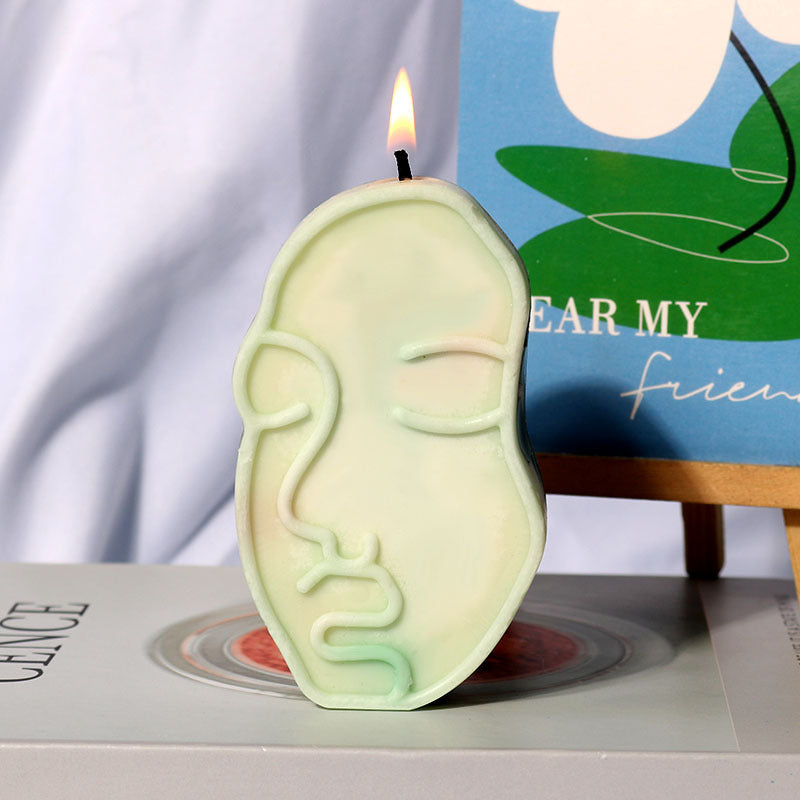 Household Plaster Face Candle Mould