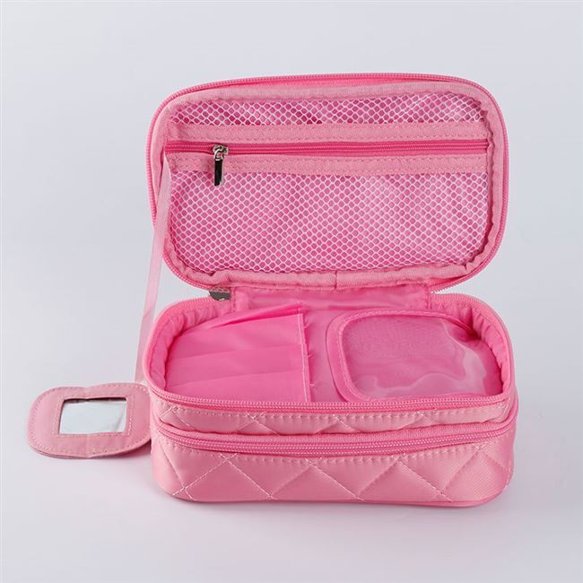 Double diamond cosmetic bag