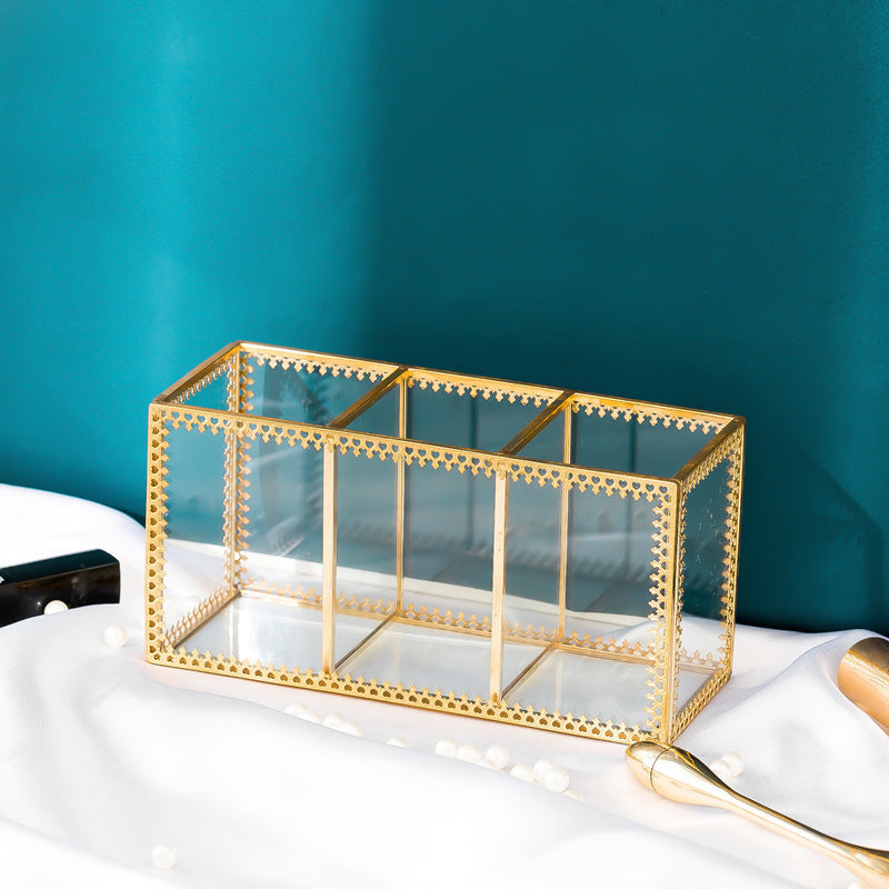 Tube side eyebrow pencil multifunctional storage box