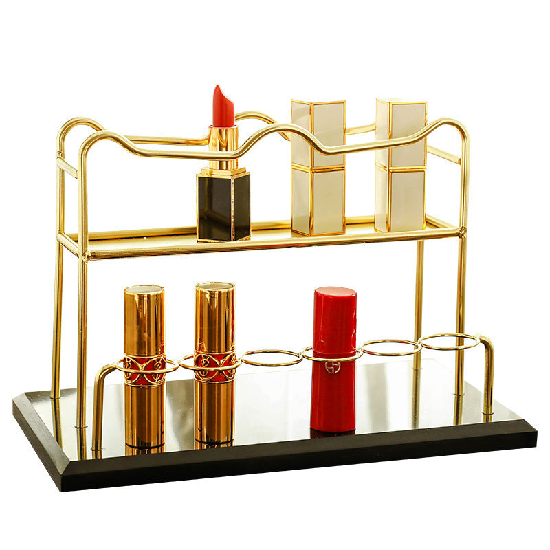 Desktop cosmetic brush holder