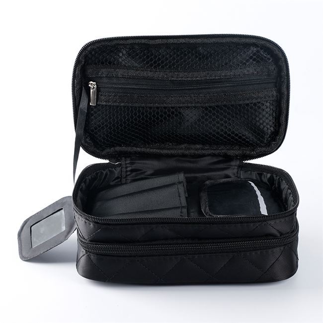 Double diamond cosmetic bag