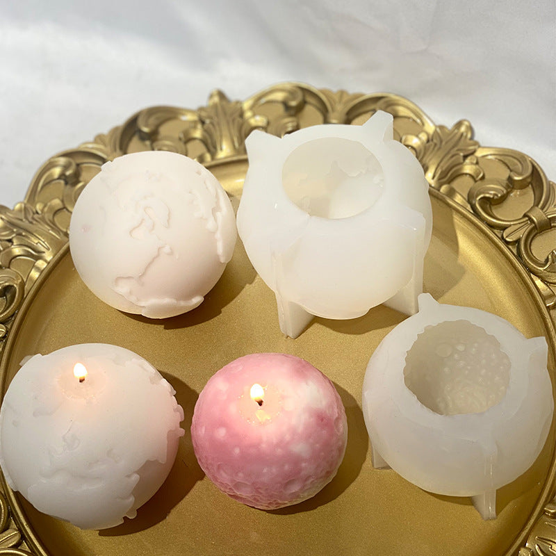 Earth Moon Candle Mould DIY Handmade