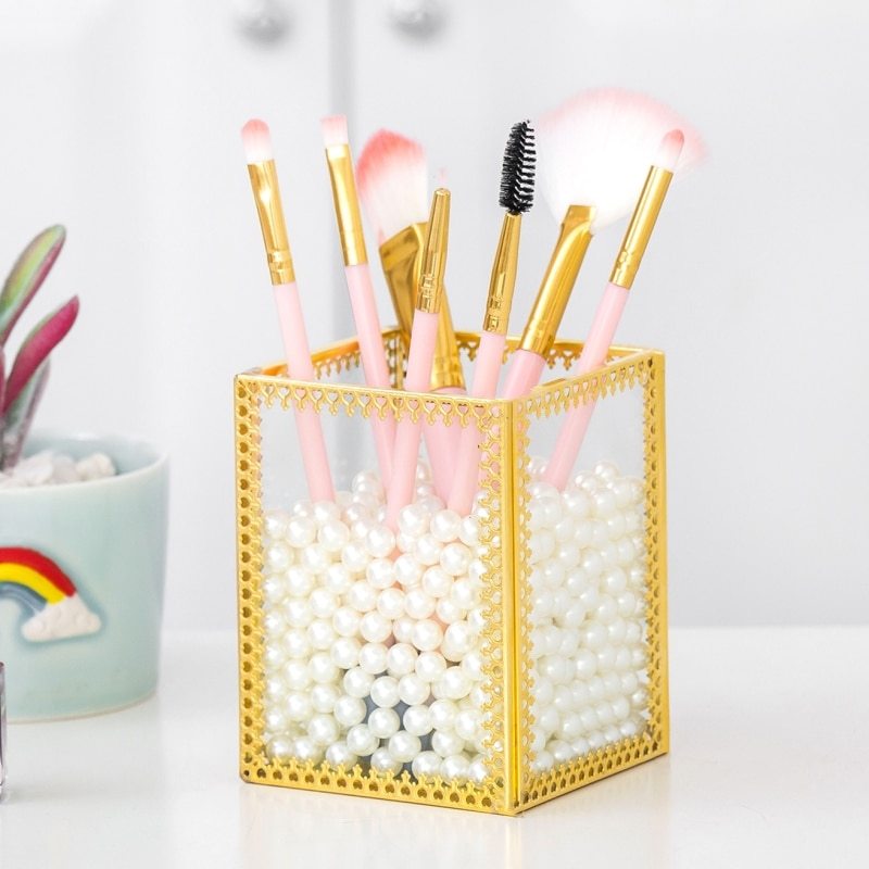 Tube side eyebrow pencil multifunctional storage box