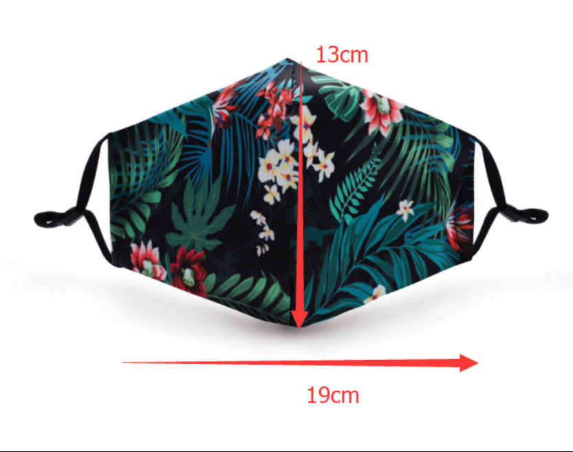 Printed protective filter pm2.5 mask