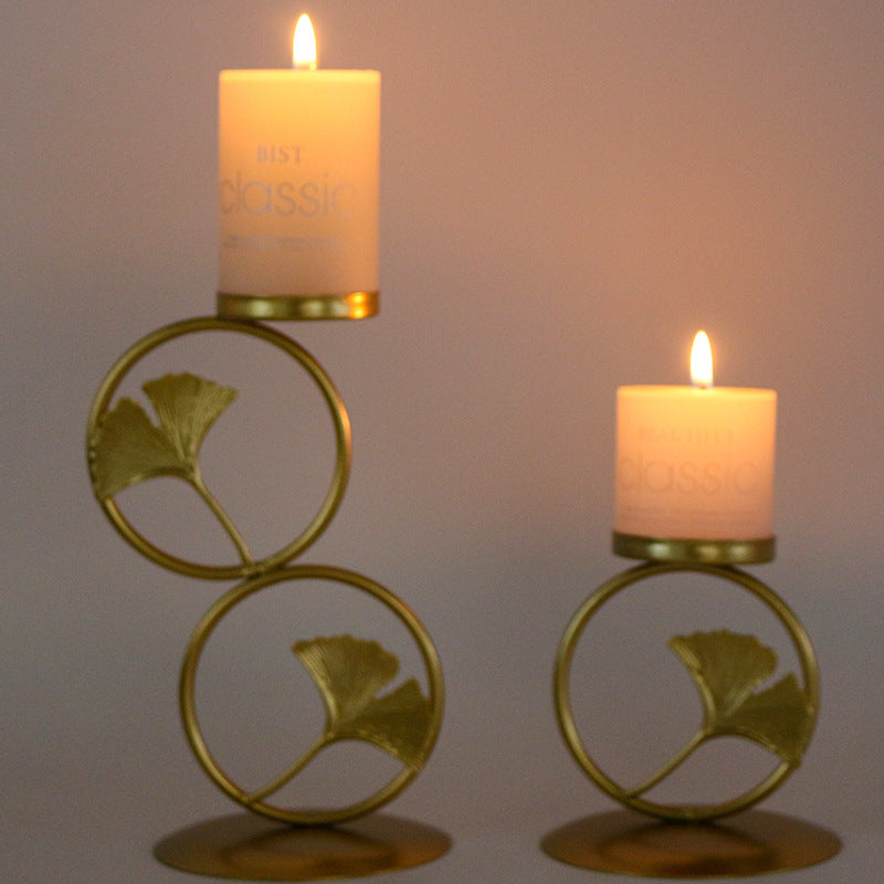 Golden Candlestick Ornaments Ornaments Candles Romantic Wedding Props