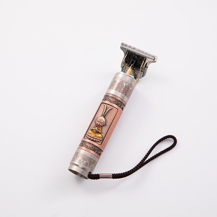 Electric Hair Clipper Men's Oil Head Electric Hair Clipper Hair Clipper Set Electric Hair Clipper Buddha Head Retro Household Cross-Border