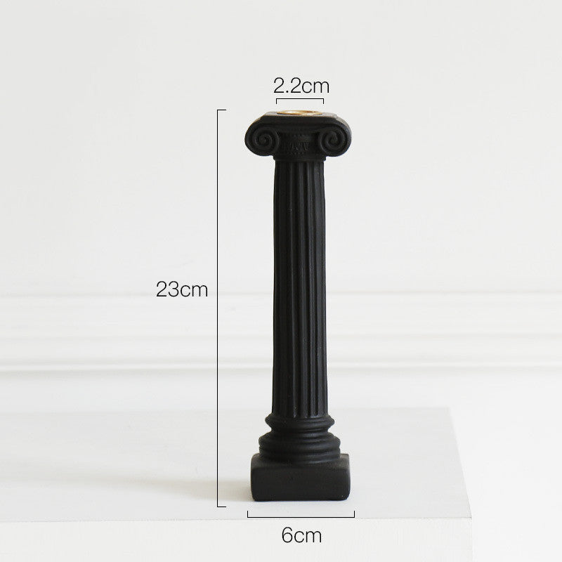 Old Greek Column Candle Holder