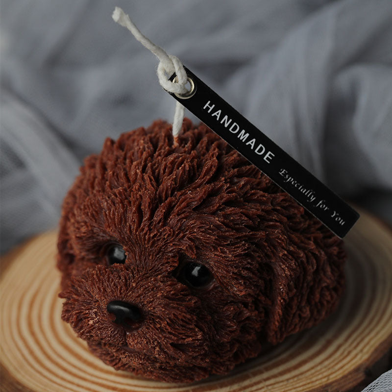 Teddy Head Candle Silicone Mold