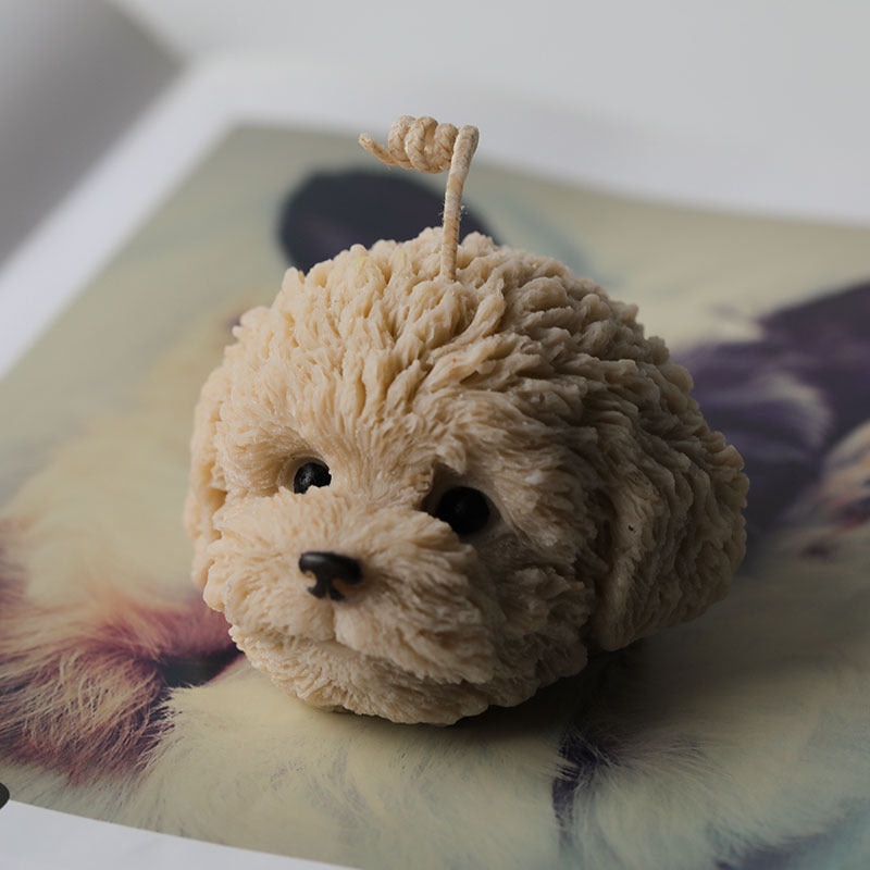 Teddy Head Candle Silicone Mold